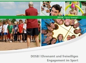 Der Titel der Broschüre "Ehrenamt und freiwilliges Engagement im Sport"; Screenshot