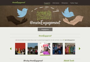 Bei "Engagiert rotiert" twittert jede Woche eine andere Person über ihr persönliches Engagement. Screenshot von www.engagiert-rotiert.de